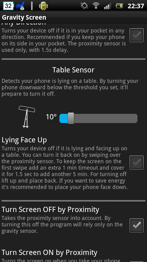 Table Sensor